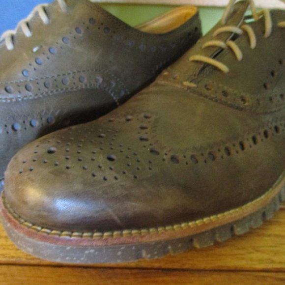 New Mens Cole Haan Pewter/Ivory Shoes Wing Tip Oxf main image 4